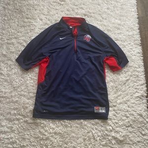 Liberty Flames Nike zip polo large